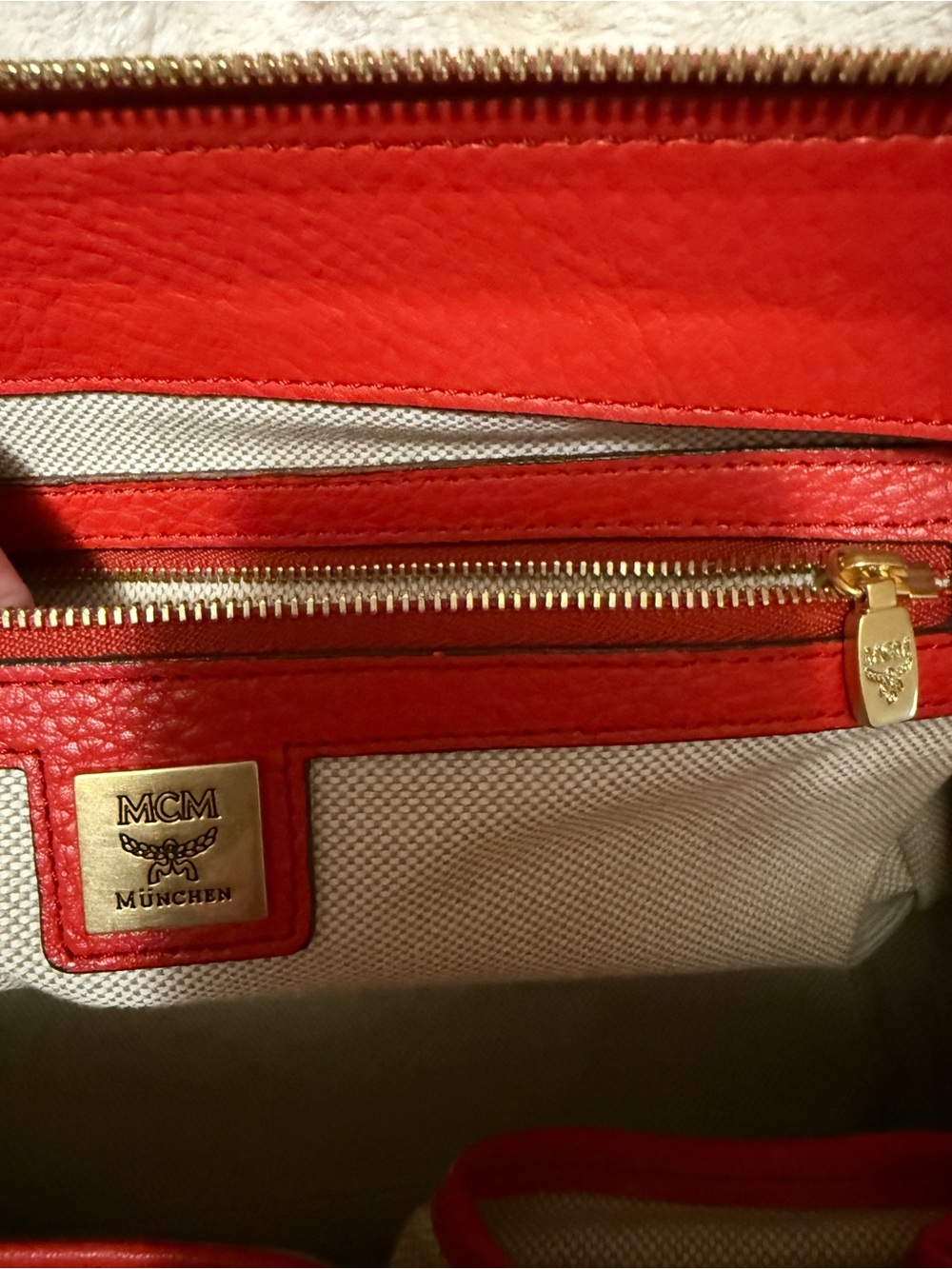 MCM Red Leather Bag - Picture 10 of 12